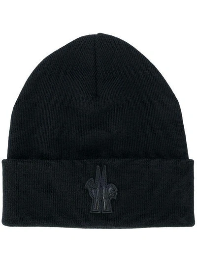 Shop Moncler Berretto Hat In Black