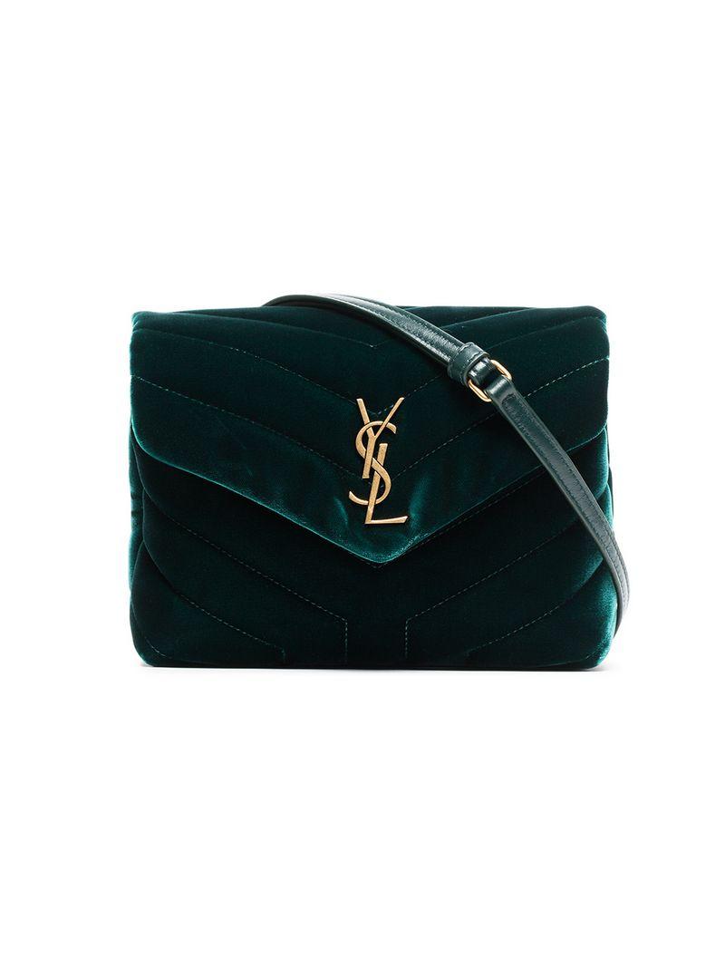 loulou quilted velvet shoulder bag