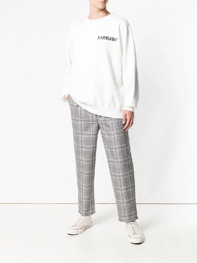 Shop Ambush Logo Patch Sweatshirt In White