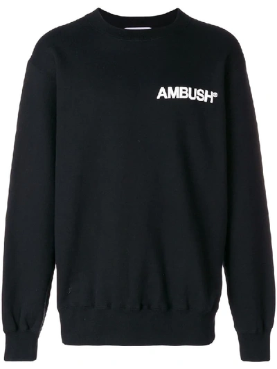 Shop Ambush Logo Patch Sweater - Black