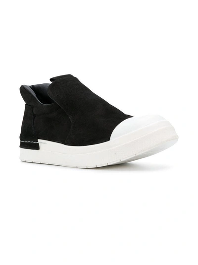 Shop Cinzia Araia Contrast Low-top Sneakers - Black