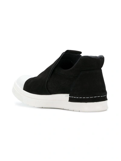 Shop Cinzia Araia Contrast Low-top Sneakers - Black