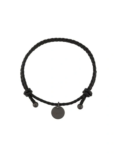 Shop Bottega Veneta Charm Bracelet In Black