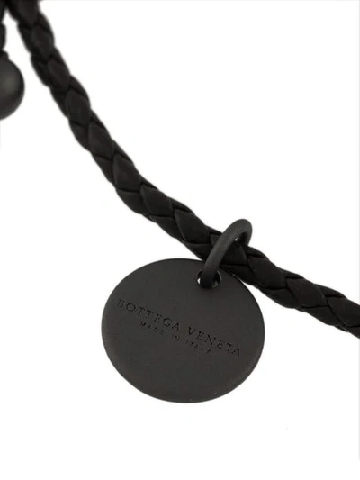 Shop Bottega Veneta Charm Bracelet In Black