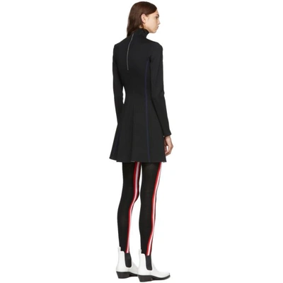 Shop Calvin Klein 205w39nyc Black Wool Turtleneck Dress In 001 Black