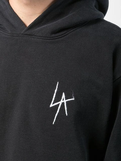 Shop Local Authority Logo Patch Hoodie - Black