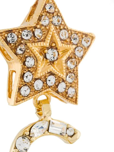 Shop Dolce & Gabbana Dg Drop Earings In Metallic