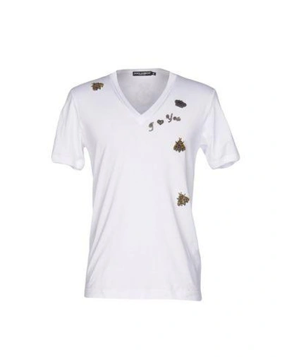 Shop Dolce & Gabbana T-shirt In White