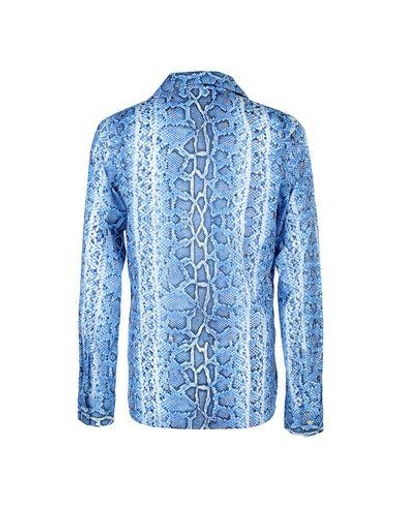 Shop Roberto Cavalli Beachwear Shirts In Blue