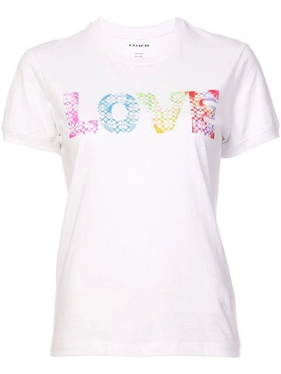 Shop Coach Love By Jason Naylor T-shirt - White