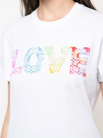 Shop Coach Love By Jason Naylor T-shirt - White
