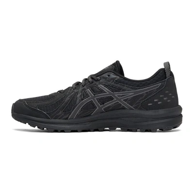 Shop Asics Black Frequent Trail Sneakers In Black/carbo