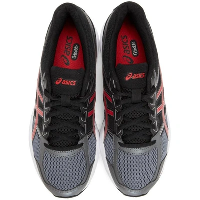 Shop Asics Black And Red Gel-contend 4 Sneakers In Black/red