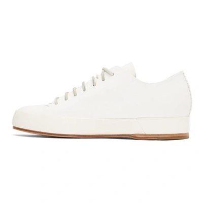 Shop Feit White Hand Sewn Low-top Sneakers