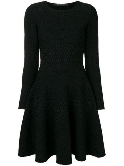 Shop Antonino Valenti Structured Skater Dress - Black