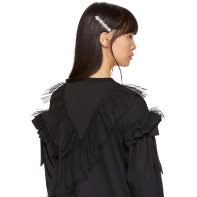 Shop Simone Rocha Transparent Flower Hair Clip In Clear