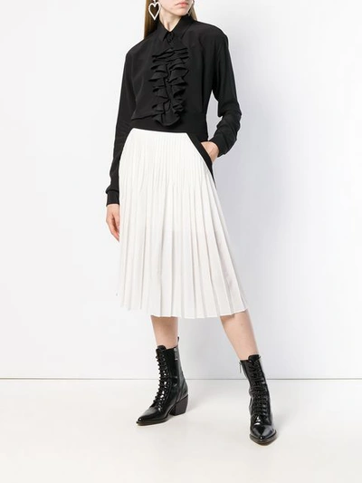 Shop Givenchy Pleated Midi Skirt