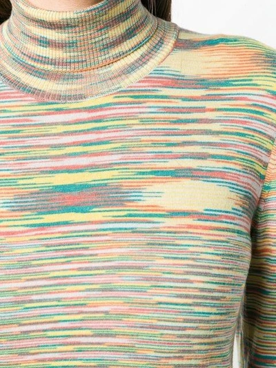 striped  turtleneck jumper