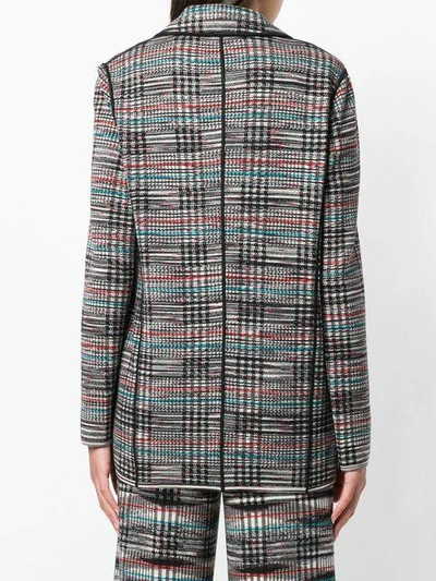 Shop Missoni Checked Knitted Blazer - Black