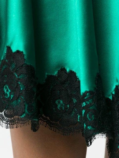 Shop Alessandra Rich Front Tie Dress - Green