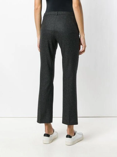 Shop Max Mara 's  Concealed Front Trousers - Grey