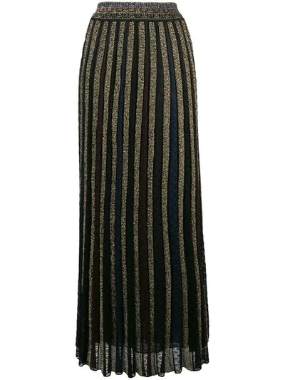 Shop Missoni Lurex Pleated Skirt - Black