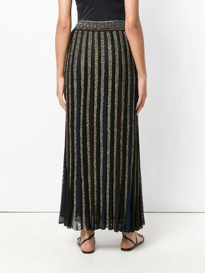 Shop Missoni Lurex Pleated Skirt - Black