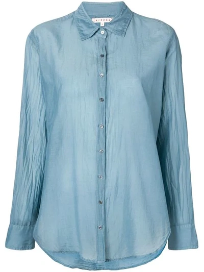 Shop Xirena Gypsy Shirt In Blue