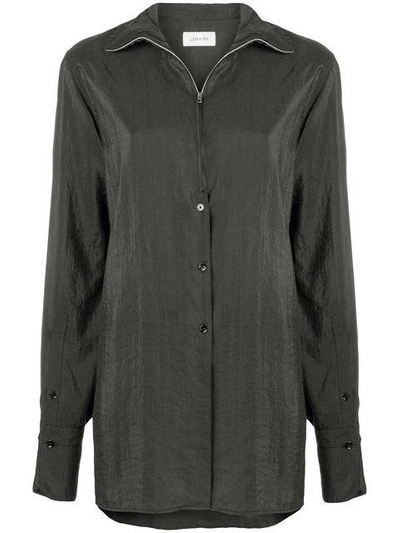 Shop Lemaire High Collar Shirt - Grey