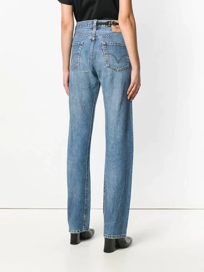 Shop Night Market High Rise Straight Jeans - Blue