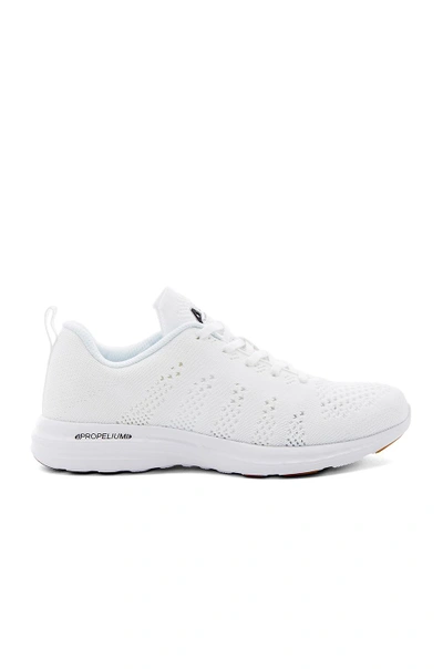 Shop Apl Athletic Propulsion Labs Techloom Pro Sneaker In White, Black & Gum