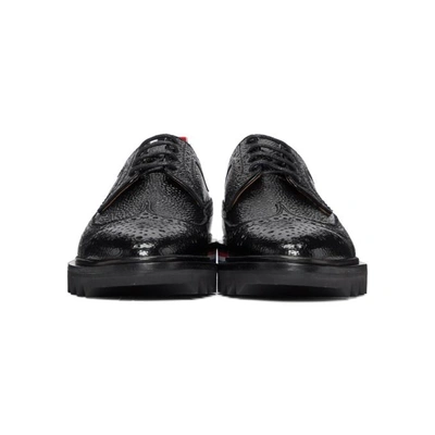 Shop Thom Browne Black Classic Longwing Brogues In 001 Black