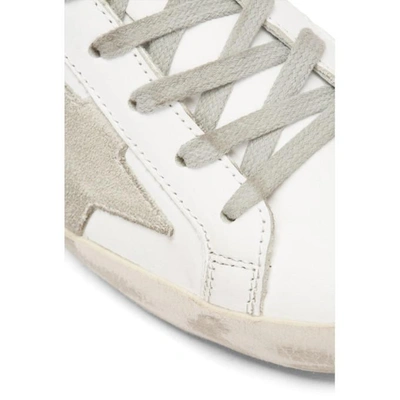 Shop Golden Goose White And Silver Superstar Sneakers In White Silve