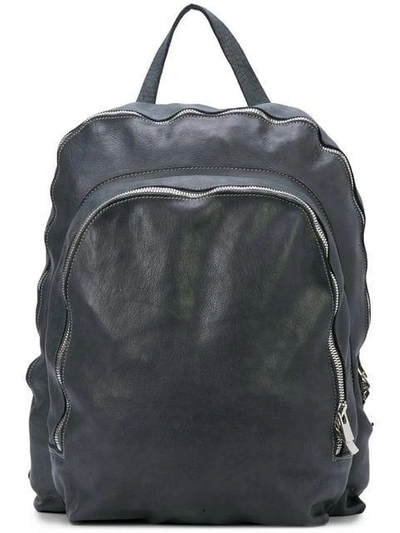 Shop Guidi Zipped Backpack - Grey