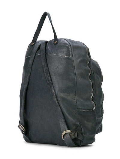 Shop Guidi Zipped Backpack - Grey