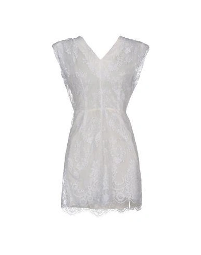 Shop Alessandra Rich Short Dress In White