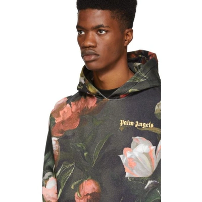 Shop Palm Angels Multicolor Macro Flower Hoodie In 8888 Mu/mu