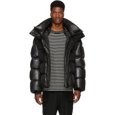 Shop Juunj Juun.j Black Down Puffer Jacket In 5 Black