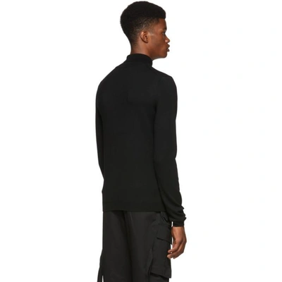 Shop Juunj Juun.j Black Rib Knit Turtleneck In 5 Black