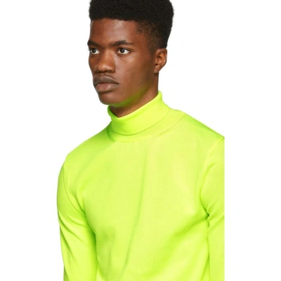 Shop Juunj Juun.j Yellow Turtleneck Sweater In F Lemon