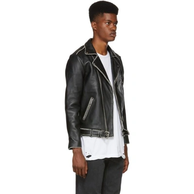 Shop Stolen Girlfriends Club Black Distressed Leather Joey Jacket