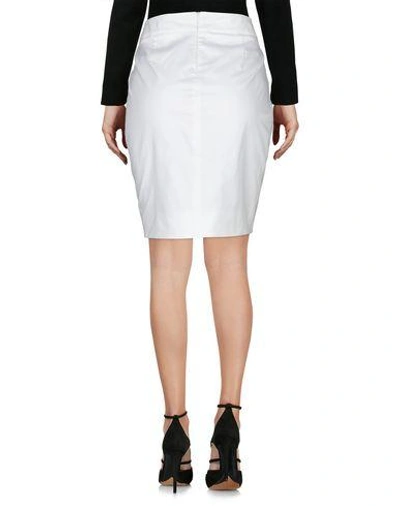 Shop Red Valentino Knee Length Skirt In White
