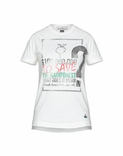 Shop Vivienne Westwood T-shirts In Ivory