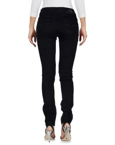 Shop Versace Jeans Denim Pants In Black