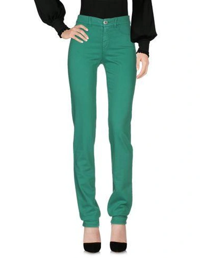 Shop Armani Jeans Casual Pants In Green
