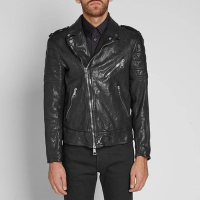 Shop Neil Barrett Skinny Fit Biker Jacket In Black