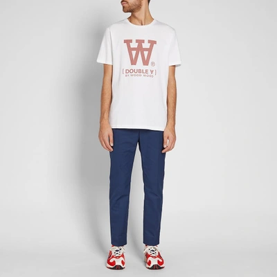 Shop Wood Wood Ace Logo Tee In White