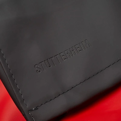Shop Stutterheim Stockholm Stripe Raincoat In Black