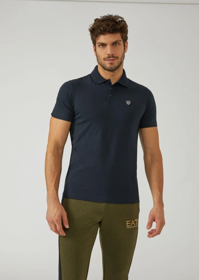 Shop Emporio Armani Polo Shirts - Item 12227272 In Midnight Blue