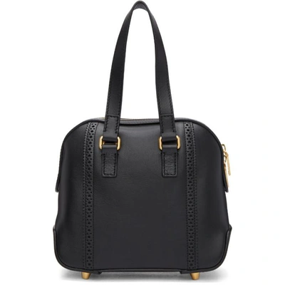 Shop Thom Browne Black Miss Thom Brogue Mini Duffle Bag In 001 Black